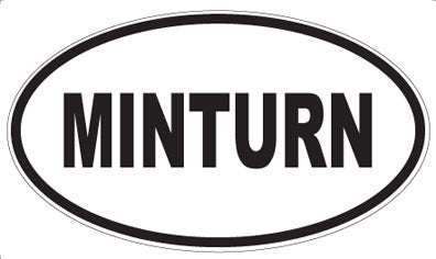 MINTURN - Oval Sticker