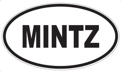 MINTZ - Oval Sticker