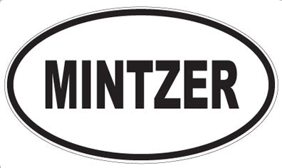 MINTZER - Oval Sticker