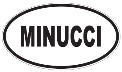 MINUCCI - Oval Sticker