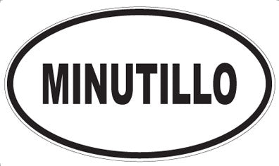 MINUTILLO - Oval Sticker