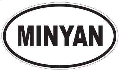MINYAN - Oval Sticker