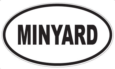 MINYARD - Oval Sticker