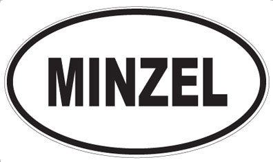 MINZEL - Oval Sticker