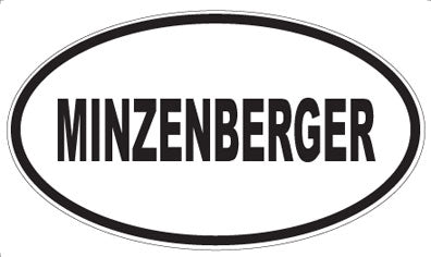 MINZENBERGER - Oval Sticker