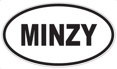 MINZY - Oval Sticker