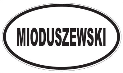 MIODUSZEWSKI - Oval Sticker