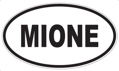 MIONE - Oval Sticker