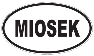 MIOSEK - Oval Sticker