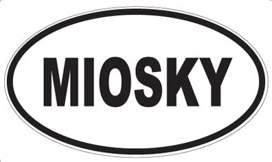 MIOSKY - Oval Sticker