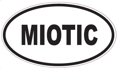 MIOTIC - Oval Sticker