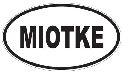 MIOTKE - Oval Sticker