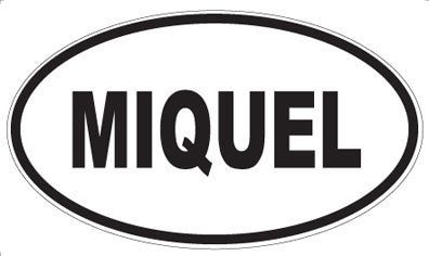 MIQUEL - Oval Sticker