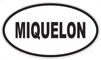 MIQUELON - Oval Sticker