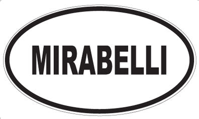 MIRABELLI - Oval Sticker