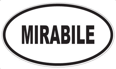 MIRABILE - Oval Sticker
