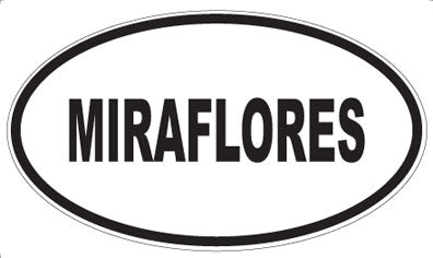 MIRAFLORES - Oval Sticker
