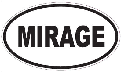 MIRAGE - Oval Sticker