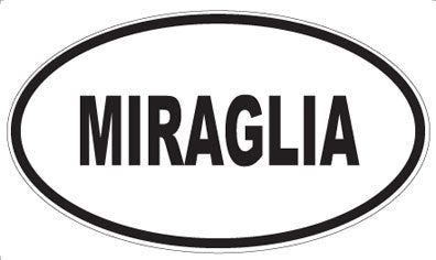 MIRAGLIA - Oval Sticker