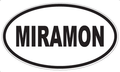MIRAMON - Oval Sticker