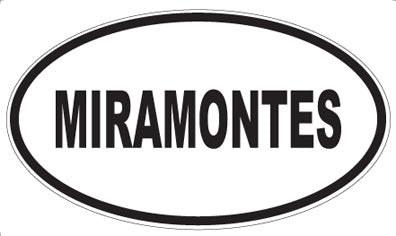 MIRAMONTES - Oval Sticker