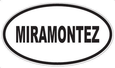 MIRAMONTEZ - Oval Sticker