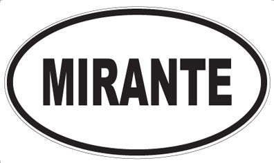 MIRANTE - Oval Sticker