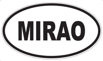 MIRAO - Oval Sticker