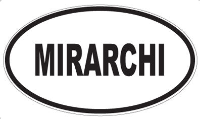 MIRARCHI - Oval Sticker