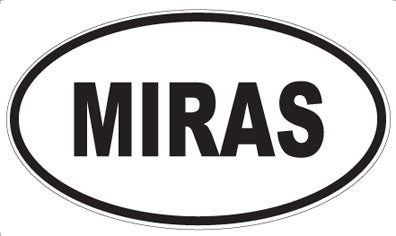 MIRAS - Oval Sticker