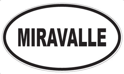 MIRAVALLE - Oval Sticker