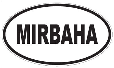 MIRBAHA - Oval Sticker