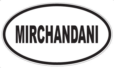 MIRCHANDANI - Oval Sticker