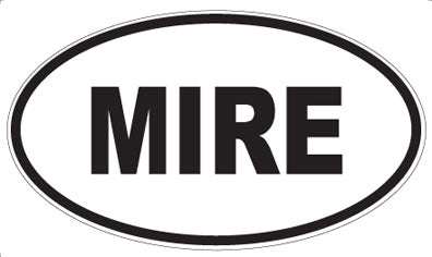 MIRE - Oval Sticker