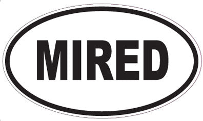 MIRED - Oval Sticker