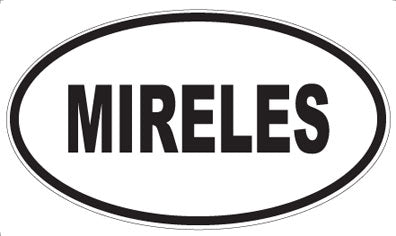 MIRELES - Oval Sticker