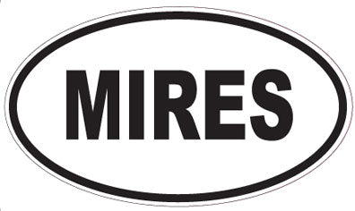 MIRES - Oval Sticker