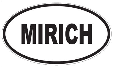 MIRICH - Oval Sticker