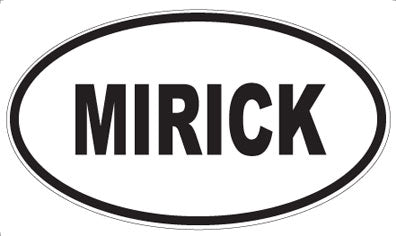 MIRICK - Oval Sticker