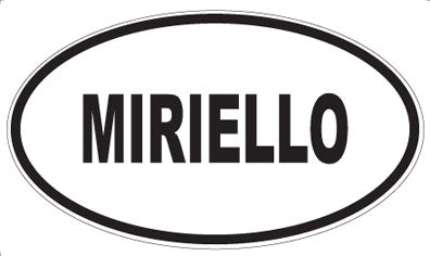 MIRIELLO - Oval Sticker