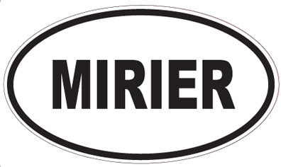 MIRIER - Oval Sticker