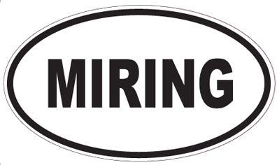 MIRING - Oval Sticker