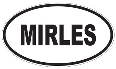 MIRLES - Oval Sticker