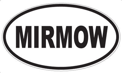 MIRMOW - Oval Sticker