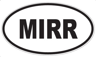 MIRR - Oval Sticker