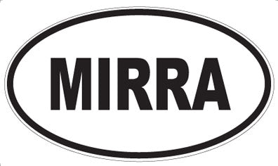 MIRRA - Oval Sticker