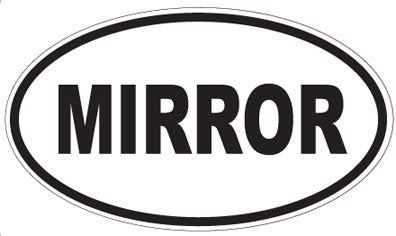 MIRROR - Oval Sticker