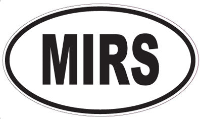 MIRS - Oval Sticker