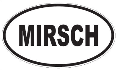 MIRSCH - Oval Sticker