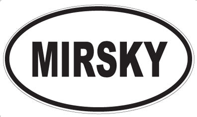 MIRSKY - Oval Sticker